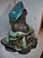 Lampe veilleuse céramique RAKU 